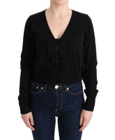 MARGHI LO' Black Wool Blouse Sweater -   -  MARGHI LO'.